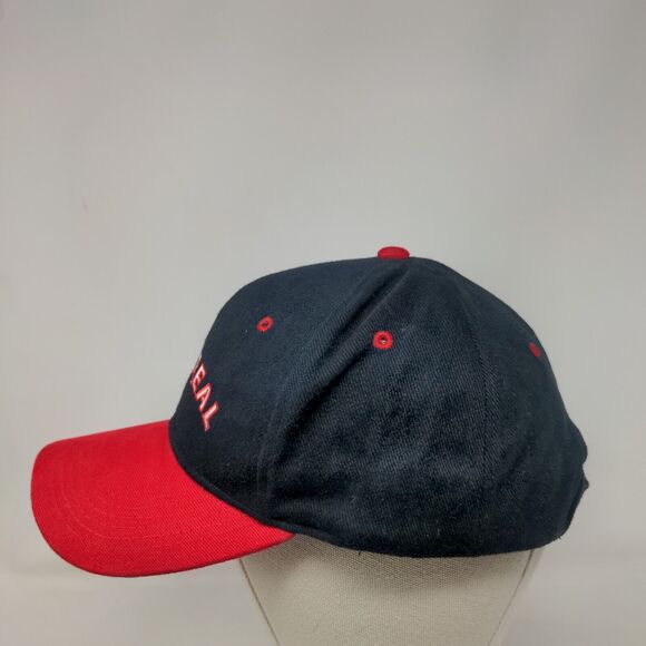 Montreal Strapback Hat Multi One Size Embroidered Colorblock Unique - Picture 3 of 7